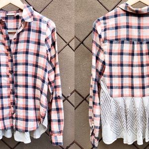 Anthro Holding Horses Cedar Grove Flannel Shirt